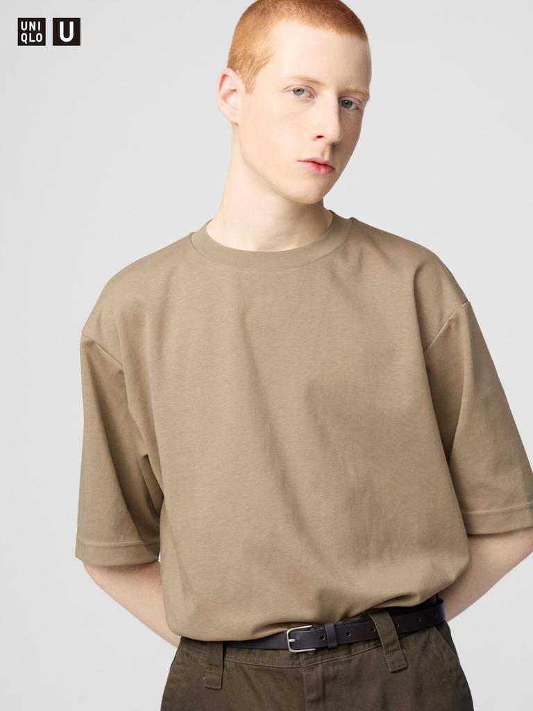 Uniqlo Airism CoTTon Oversized Crew Neck T