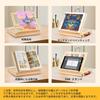HANSILK Easel, Adjustable Angle, Height Adjustable, with Handle, Portable, Foldable, Includes 3 Canvases (255mm X 205mm), Size: 335mm X 260mm X 50mm,