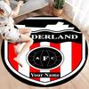 Sunderland A.F Custom Name Round Area Rug,Carpet Rug for Living Room Bedroom Sofa Playroom Decor,Non-slip Floor Mat