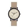TEA SPOON Round Rubber Strap Watch N04721A-1 MOC/BE Women's Beige