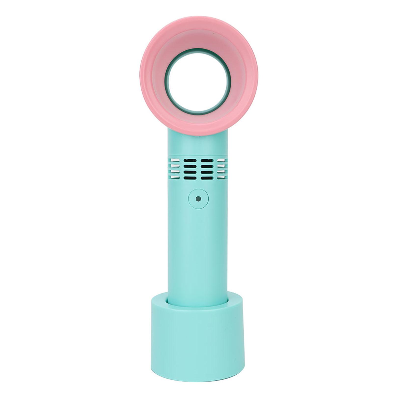 

Portable Mini USB Rechargeable Bladeless Hand Held Grafting False Eyelashes Fan Blue синий