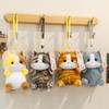 Stuffed Kitten Keychain 15cm Fluffy Bag Charm Cute Bag Pendant for Backpack