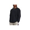 Under Armour High Weight Solid Color Casual Training Long Sleeve T-Shirt Men Tops Black 1382890-001