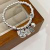 Retro Lucky Cat Bead Bracelet: Women's Fashion for Wealth & Fortune