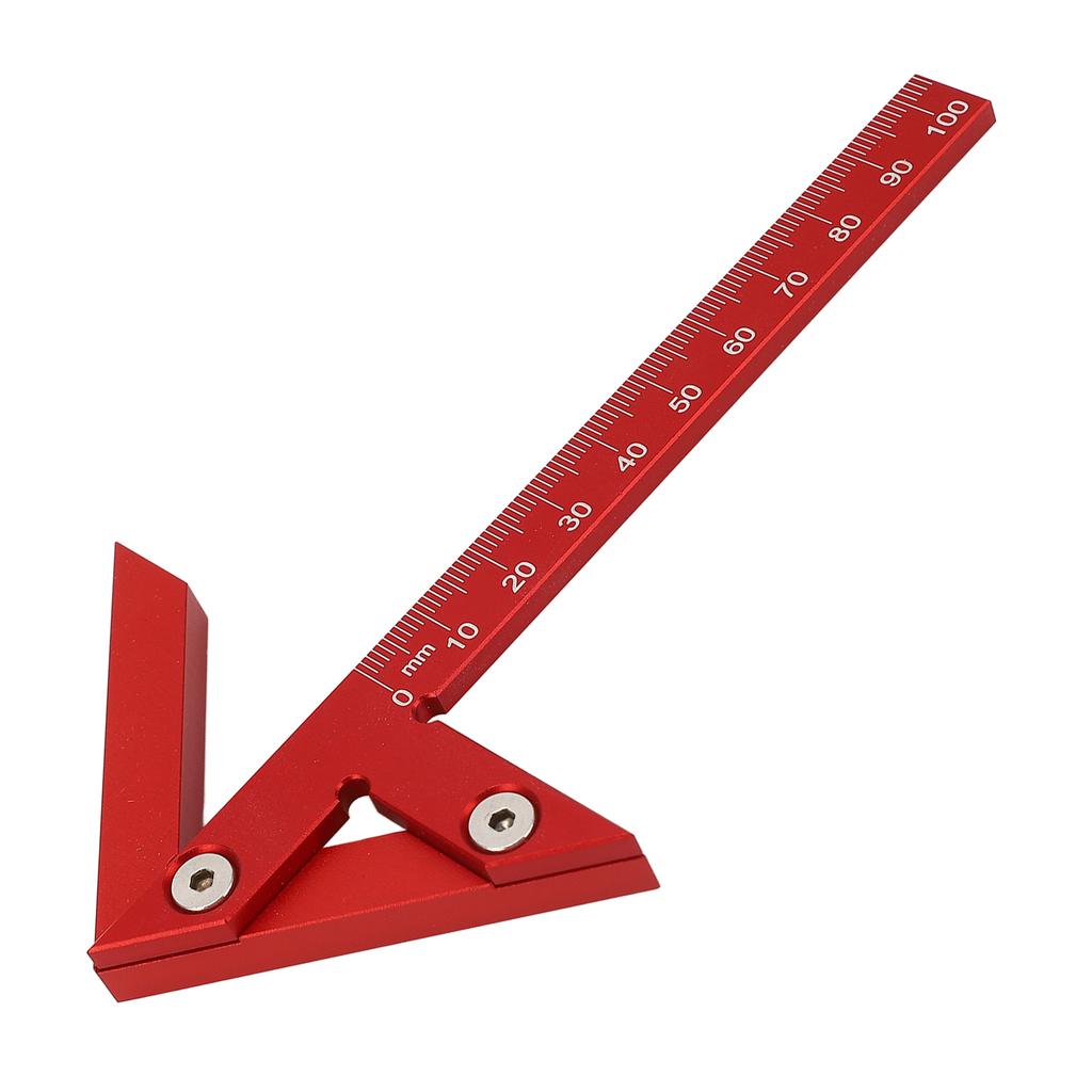Center Gauge 105mm 45 degrees  90 degrees  Aluminum Alloy Line Ruler Measuring Scribing Tool for Woodworking