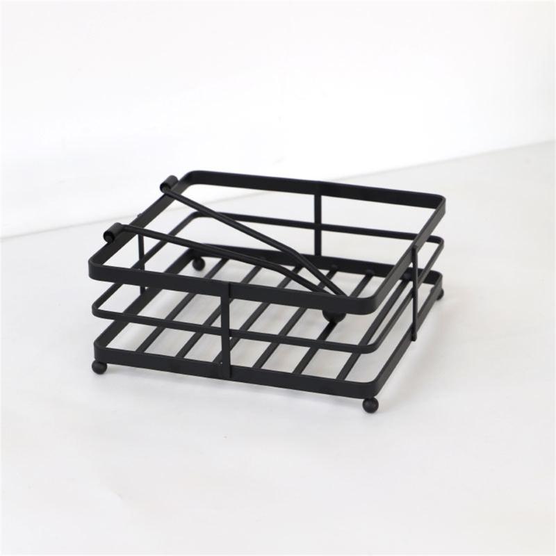 Tisch-Taschentuchaufbewahrungshalter für den Außenbereich, Arbeitsplatte, Metall, Schreibtischornament, Tischplatten-Taschentuchspender für Zuhause, Restaurant