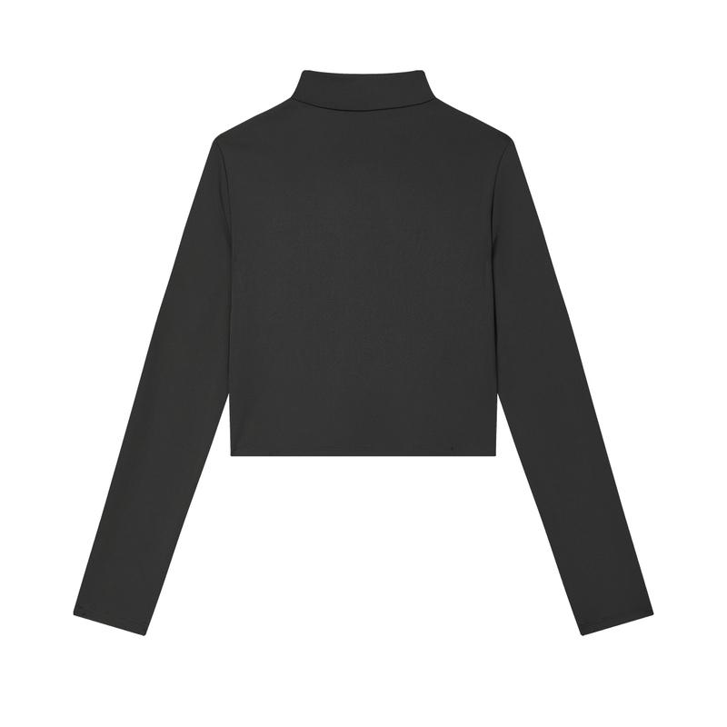 New FILA MILANO Italian Luxury Sports Collection Knitwear Women's Jet Black F11W435205FBK
