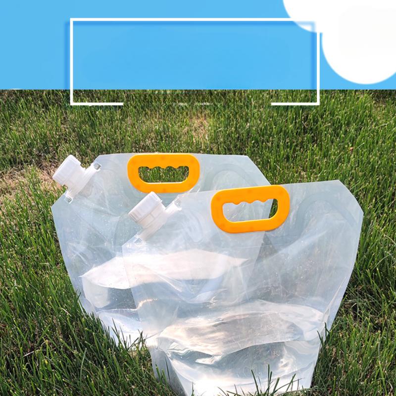 1Pc Outdoor Portable Folding Water Bag Large Capacity Water Storage Bag Mountaineering Tourism Camping Plastic Software Water Storage Bag Bucket
