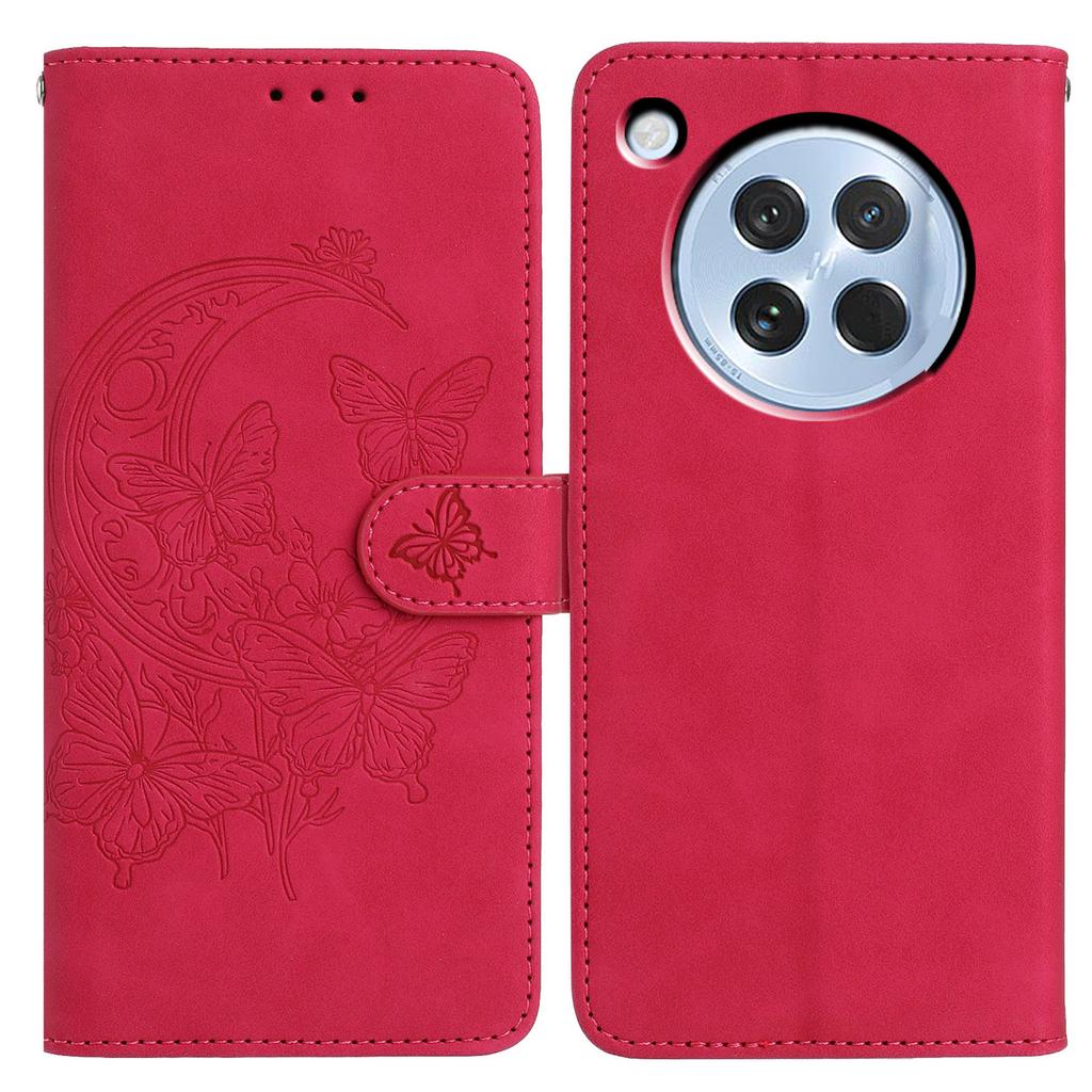 For Oppo Find X8s 5G Case Butterfly Flower Imprinted PU Leather Wallet Stand Phone Cover