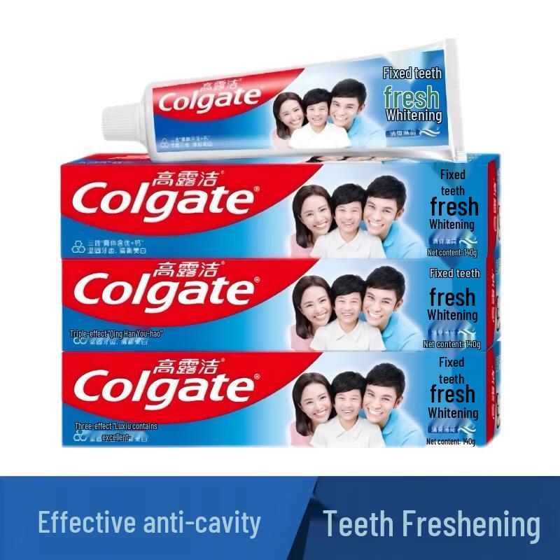 

Colgate Strong Teeth Fresh Toothpaste, 3 x 140g