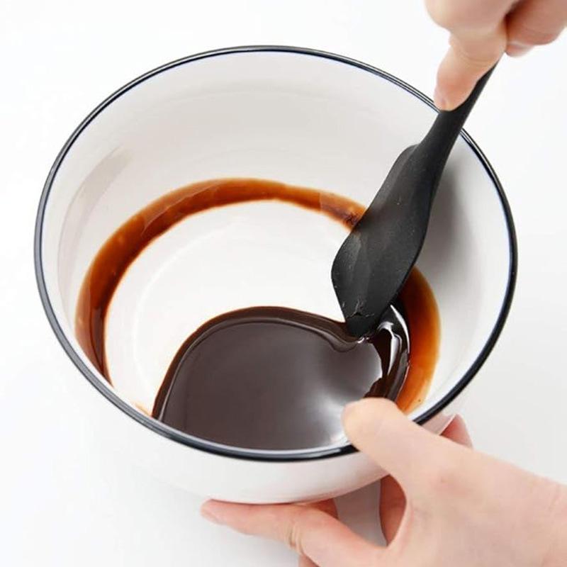 Silicone Non-stick Kitchen Baking Utensils Set: High-Temperature Brush, Scraper, Ladle, Slotted Spoon