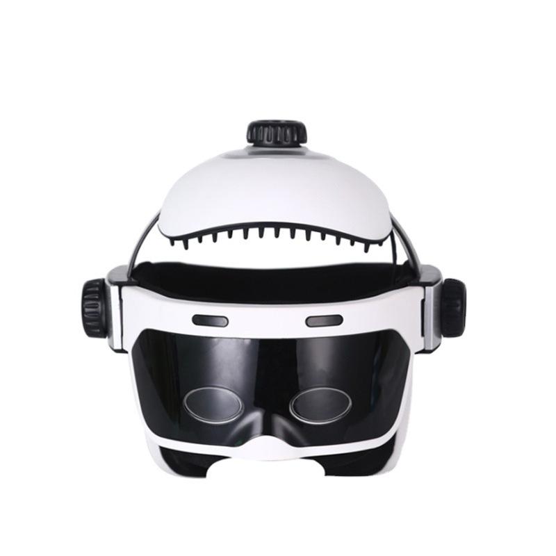 Electric Head Massager Household Scalp Automatic Hot Compress Relaxation Massager Headache Air Pressure Kneading Bluetooth Music