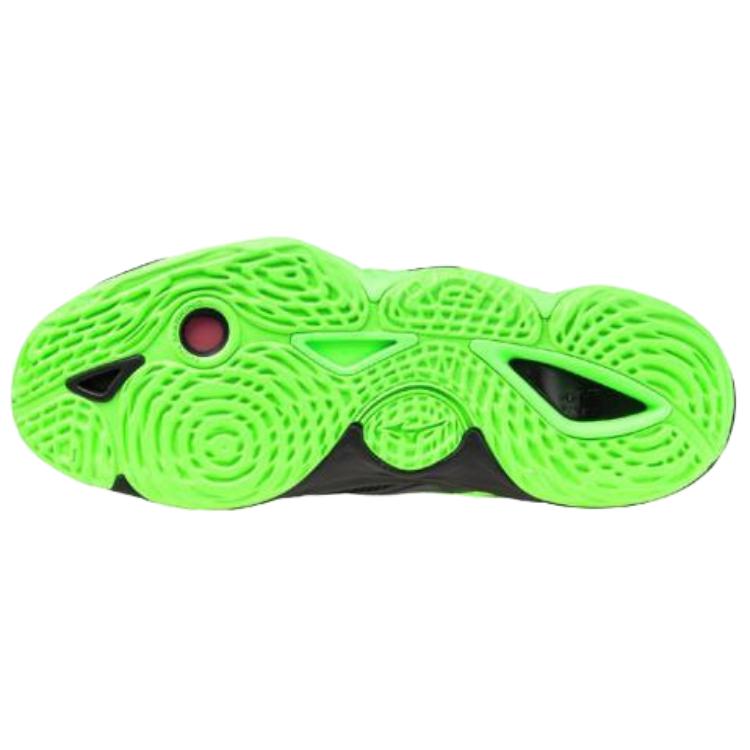 Mizuno Scarpe da Pallavolo Sportive Comode Wave Momentum Elite Scarpe Unisex Nero Verde V1GA251249