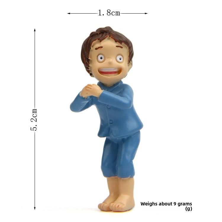 Cartoon Cute Totoro Umbrella Cat Pajamas Girl Mini Model Ornament Desktop