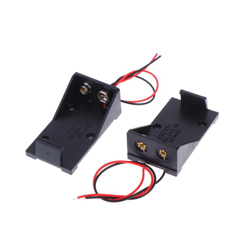 5PCS 9V Battery Clip Holder 9V Battery Case 9V Battery Box With Wire Leads DIY Accessories