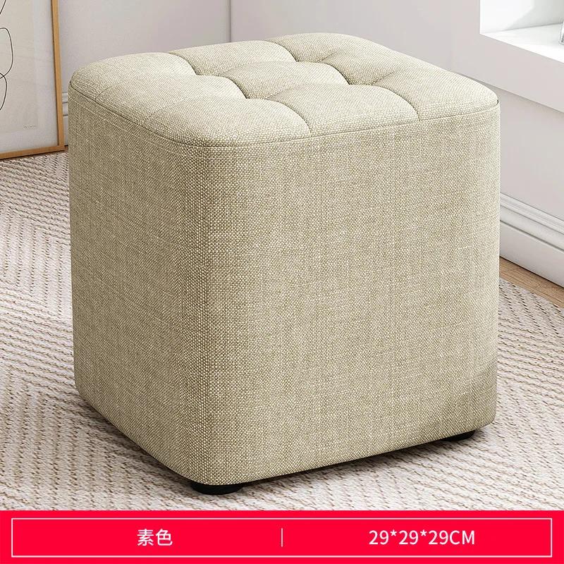 Domácí látová stolička Stolička na přezouvání bot ve vstupní hale Noha Stolička k pohovce Podnožka Obývací pokoj Malá lavice Stolek