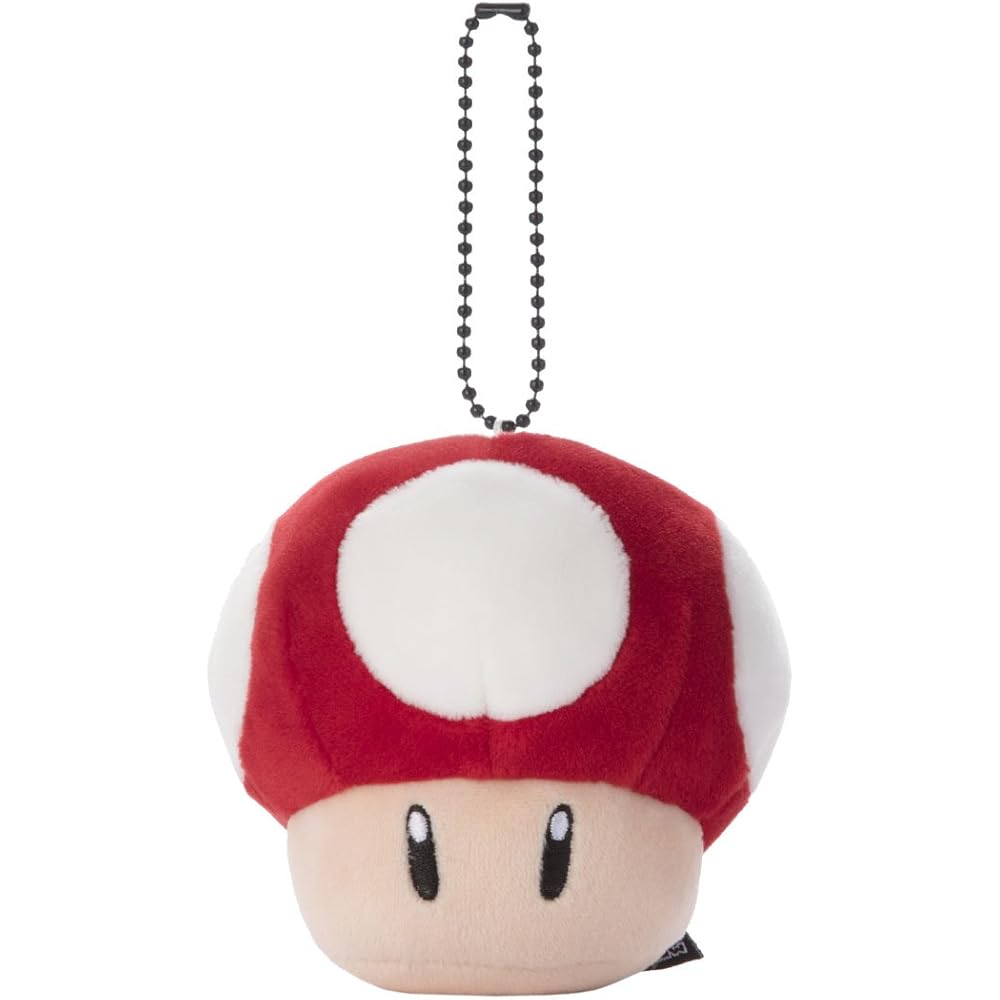 Mario Kart Mocchi-Mocchi GameStyle Dash Mushroom Keychain Mascot Approximately 9cm