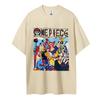 ONE PIECE Cotton Unisex Crewneck Anime TShirt Comfortable Shortsleeved Sports and Casual Mens and Womens Top Popular Tshirt