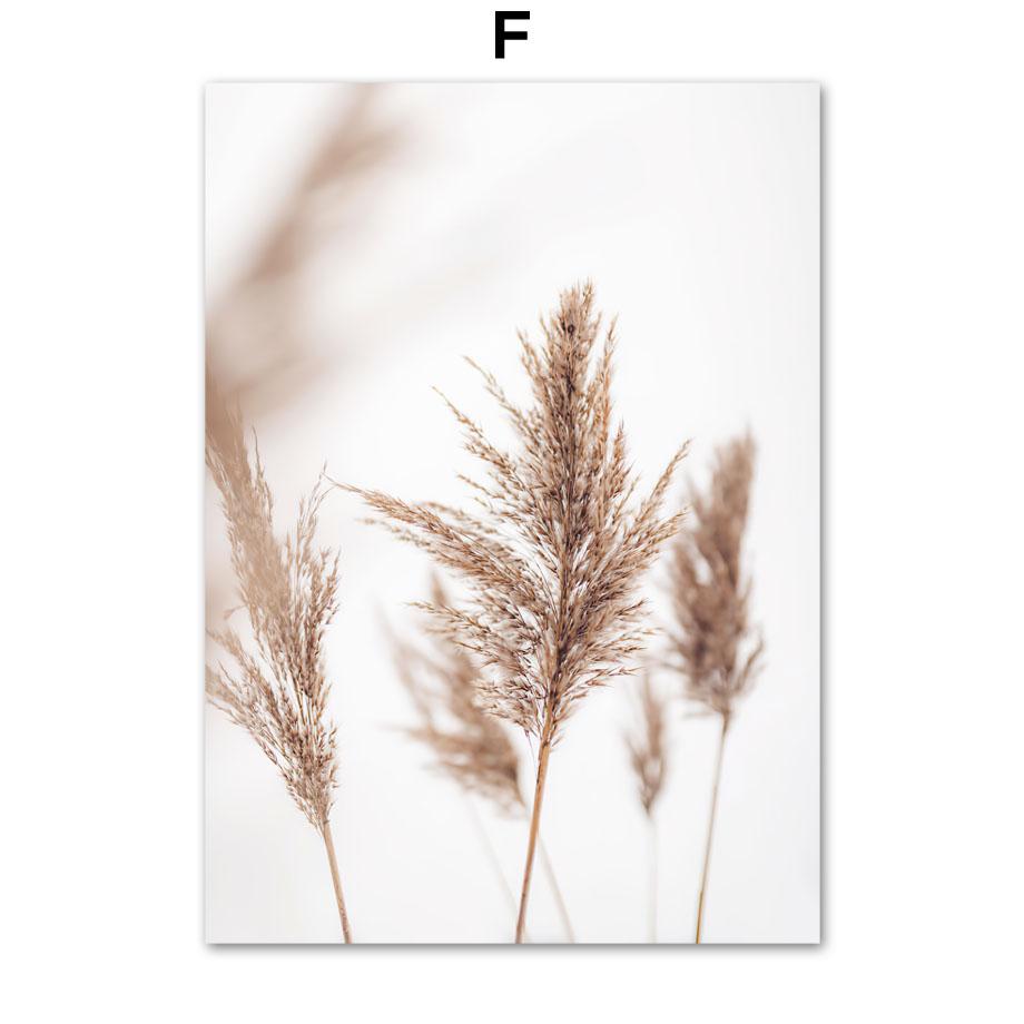 Beige Reed Orchid Bike Landscape Posters And Prints Canvas Painting Wall Art Pictures For Living Room Home Decor Aesthetic