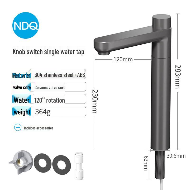 TLXT Stainless Steel Single Cold Water Purifier Faucet