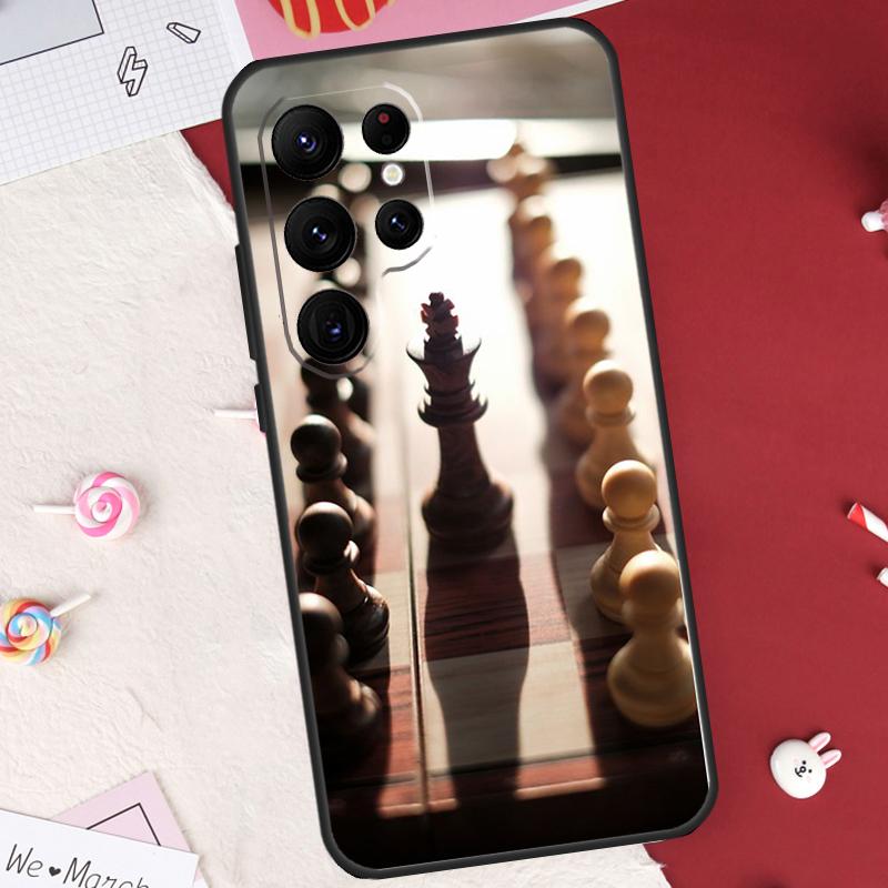 

Chess Case For Samsung Galaxy S24 FE S20 FE S21 S22 S23 S25 S26 Ultra S10 Plus S25 FE Cover Shell Galaxy S20Ultra