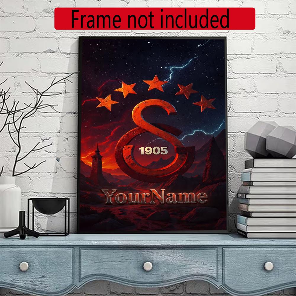 Galatasaray Personalized Text Diamond Painting Round Diamond Mosaic Rhinestones Diamond Embroidery Craft Kit Wall Decor Without Frame