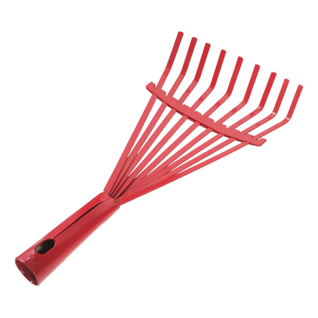 Heavy Duty Garden Rake Grass Rake Durable Carbon Steel Nine Tooth Rake for Gardeners and Landscapers Reliable Tool