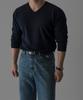 Baulopeulodeogteu Fine V-Neck Knit [Navy]