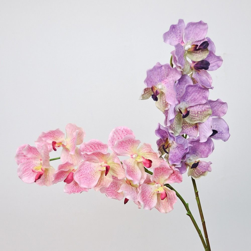 80 CM Length Artificial Orchid Flowers Moisturizing Latex Real Touch Orchids Home Decoration