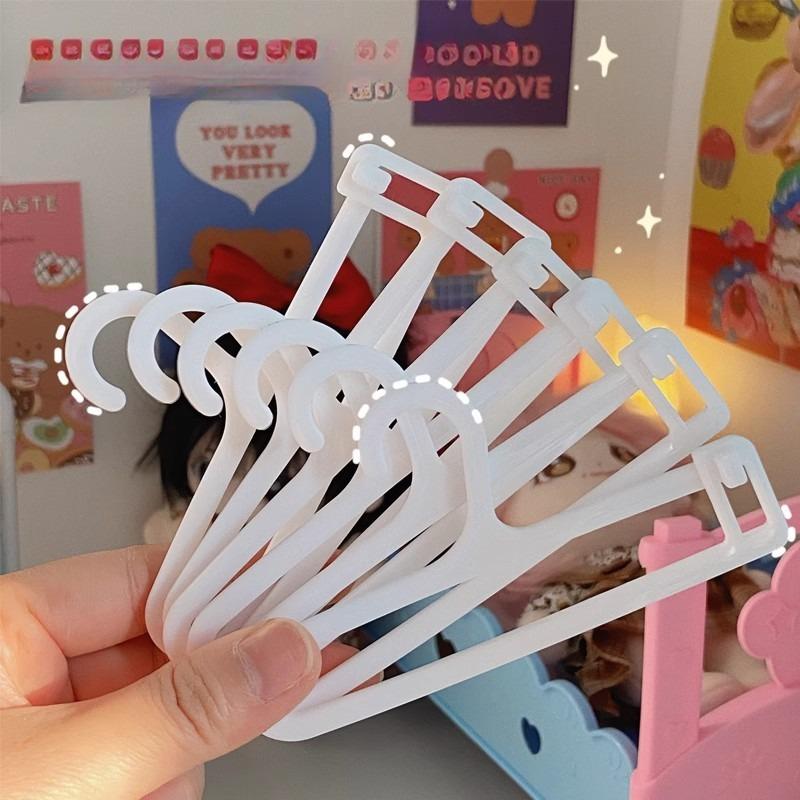 

BJD Doll Clothes Storage Rack 20cm Shoe Display Rack Doll Labubu Clothes Hanger Storage Box Clothes Support Rack