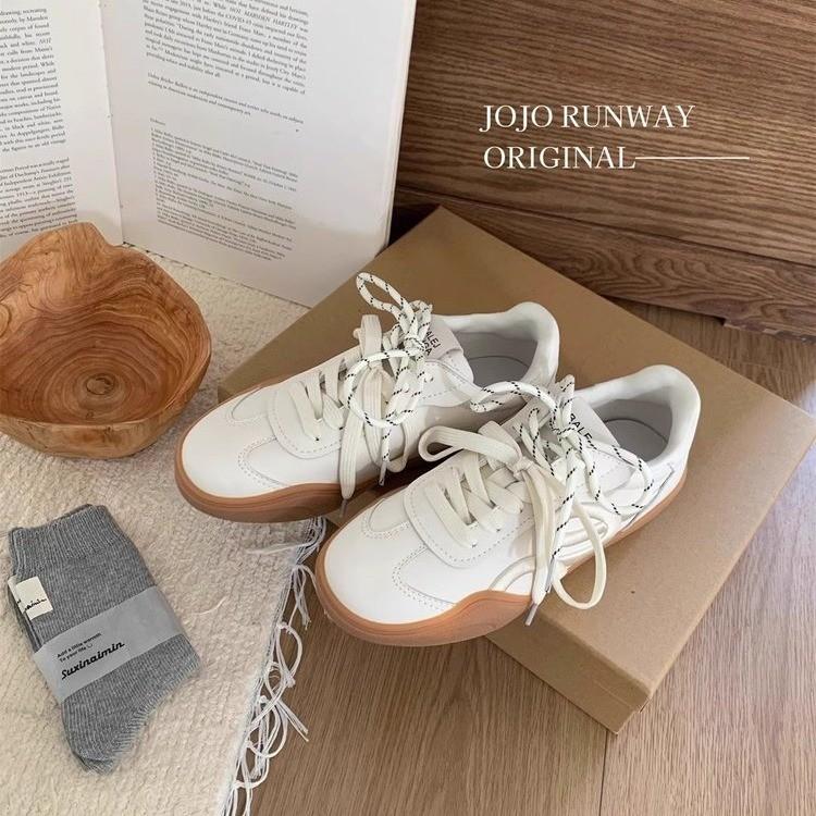 

Sudingjia leather red moral training shoes women s shoes platform 2025 spring and autumn new retro embroidered casual sports board shoes 40 белый