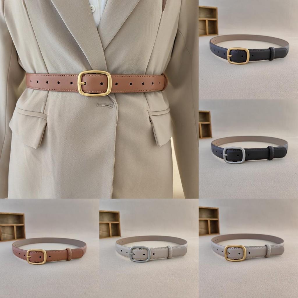 Women Leather Genuine Belt Summer Fashion Casual Dress Wear Pin Buckle Office
