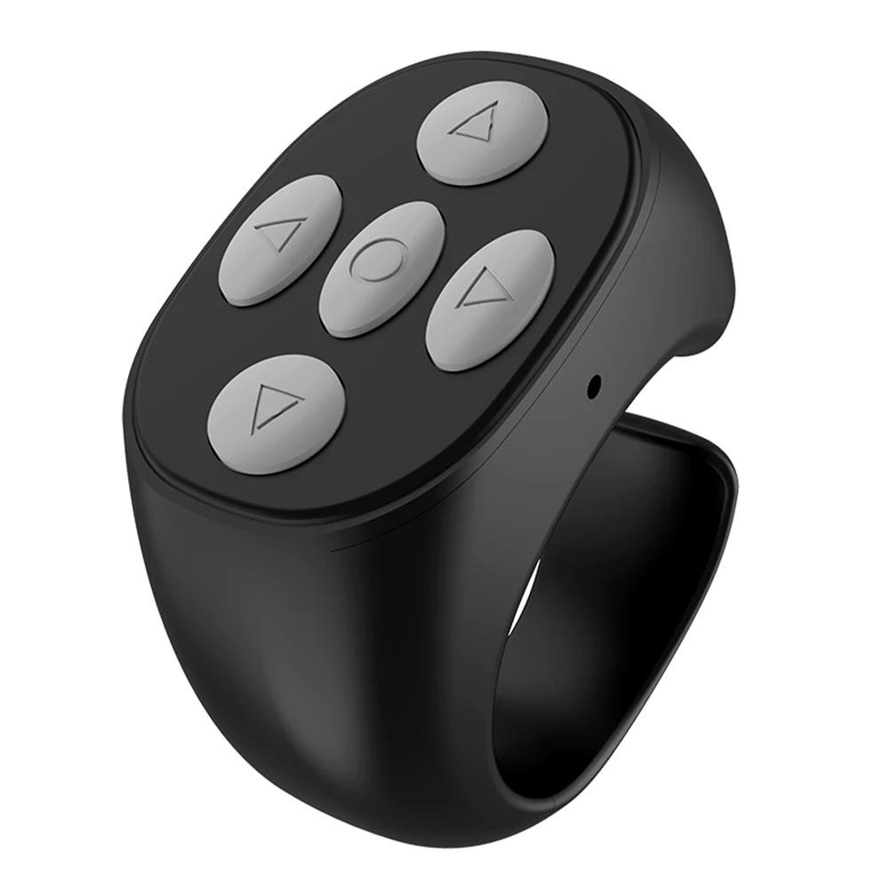 Wireless Bluetooth-compatible Remote Control Portable Selfie Video Controller Fingertip Selfie Video Controller for Mobile Phone