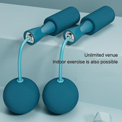 1pair Cordless Skipping Rope with Weighted Ball, Dual-purpose Jump with Sponge Handle, Suitable for Fitness, Workout, Exercise
