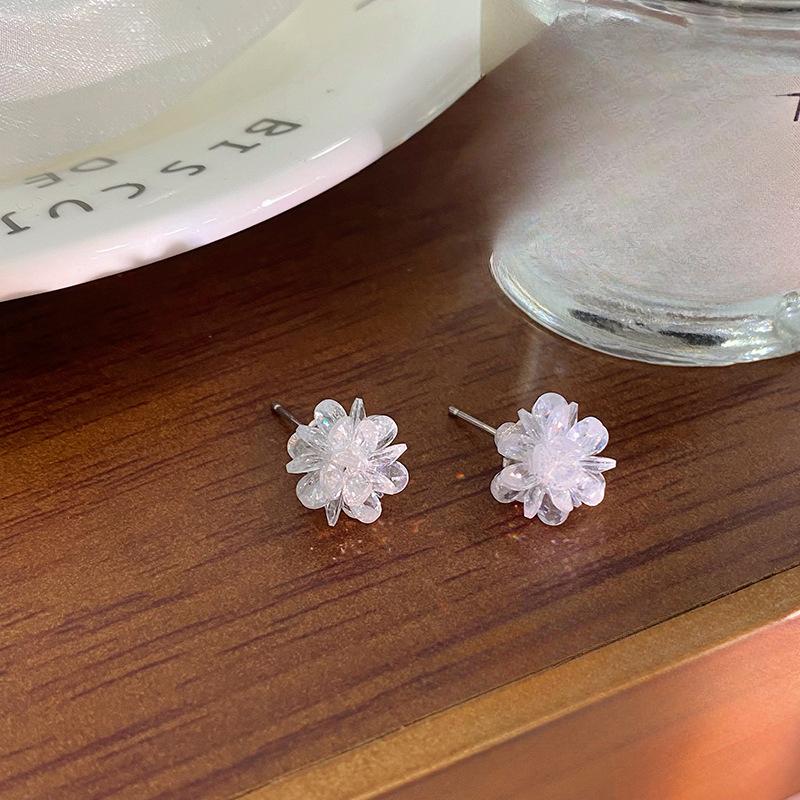 Sweet Flower Earrings for Women Fashion New Niche High-end Earrings