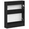 Wall Mounted Shoe Cabinet HAARLEM 71 X 17 X 86 Cm Black