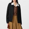 Women Men Couple Long Sleeve Solid Color Casual Open Front Coat Cardigan