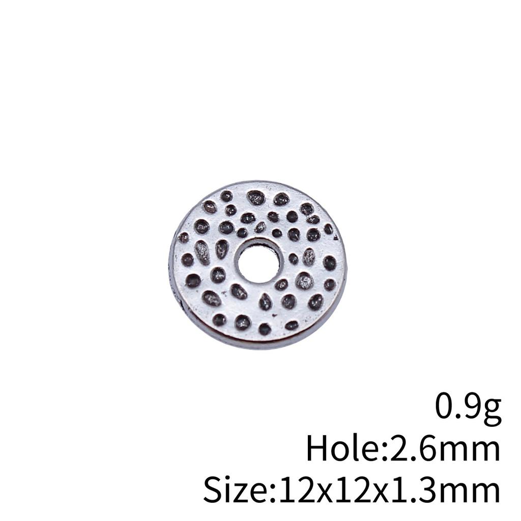 Circle Flat Position Spacer Beads Alloy Blank Disc Bulk Beaded Jewelry Making Supplies For DIY Charm