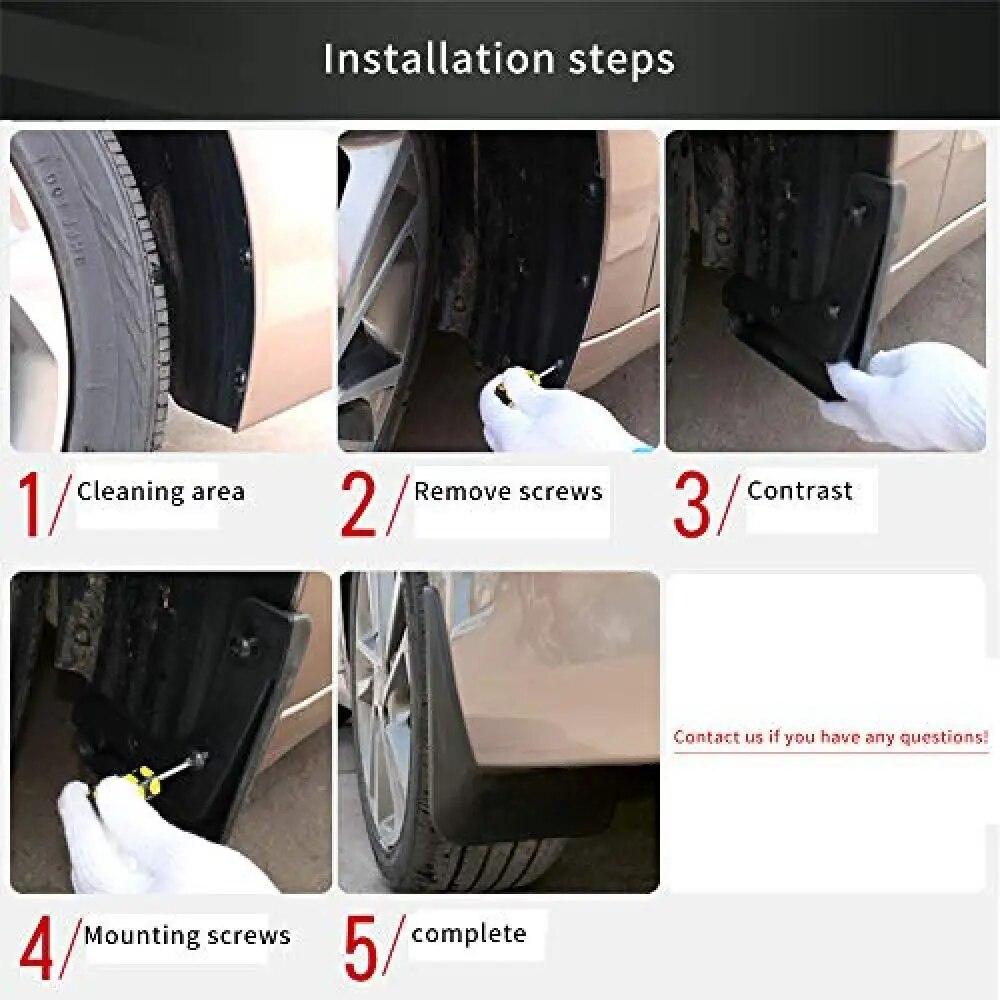 Car Mudguards For VOLVO S60 2010 2012 2013 2014 2015 2016 Car Splash Guards Mud Flaps Accessories Front and Rear Set of 4PCS