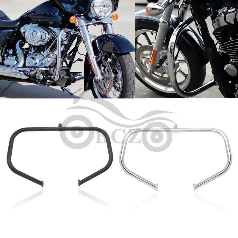 Harley Road/Street Glide Front Crash Bars (2014-2019) Black
