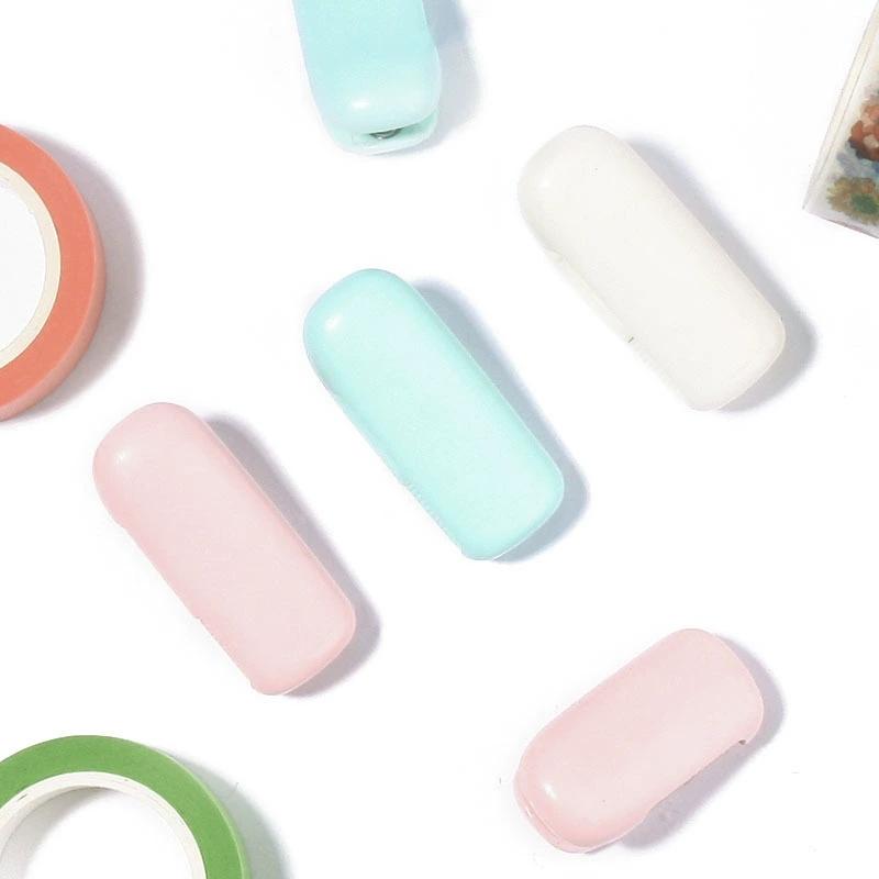 Paper Tape Cutting Clip Mini Hand-Torn Tape Holder Hand Tape Stainless Steel Serrated Blade Cutter Office Accessories