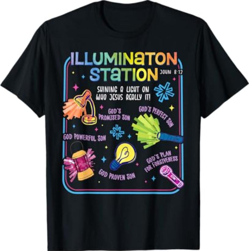 Illumination Station VBS 2026 Bible Jesus Christian Lights T-Shirt XXXXL