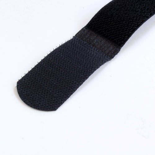 Wake Sangyo Baribari Belt Stretch Cable Tie, Black, 25 x 400mm, for Cargo Tie-Down, Outdoor Use, BR055, 1 Piece