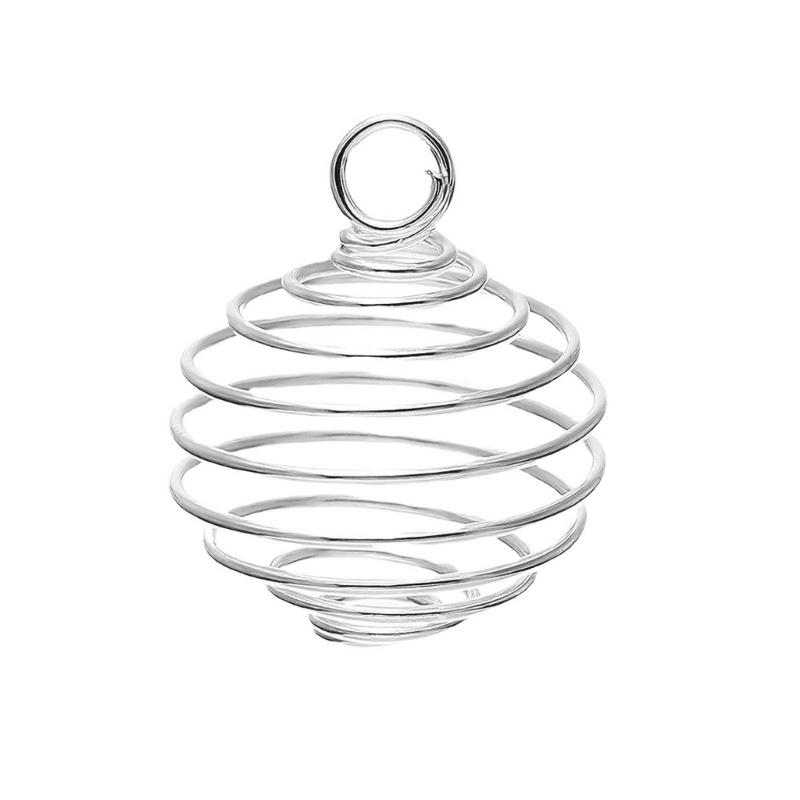 30 Pieces Unique Jewelry Pendant Hollow Ball Spring Pendant Jewelry Charm DIY Necklace Pendants for DIY Necklace Jewelry