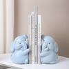 1Pcs Lovely Cartoon Duck Hugging Animal Book Ends Book Stand Holder Decorative Bookends For Desk Office Home Shelf Ornaments