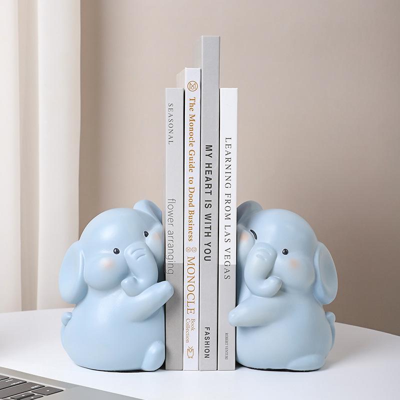 1Pcs Lovely Cartoon Duck Hugging Animal Book Ends Book Stand Holder Decorative Bookends For Desk Office Home Shelf Ornaments