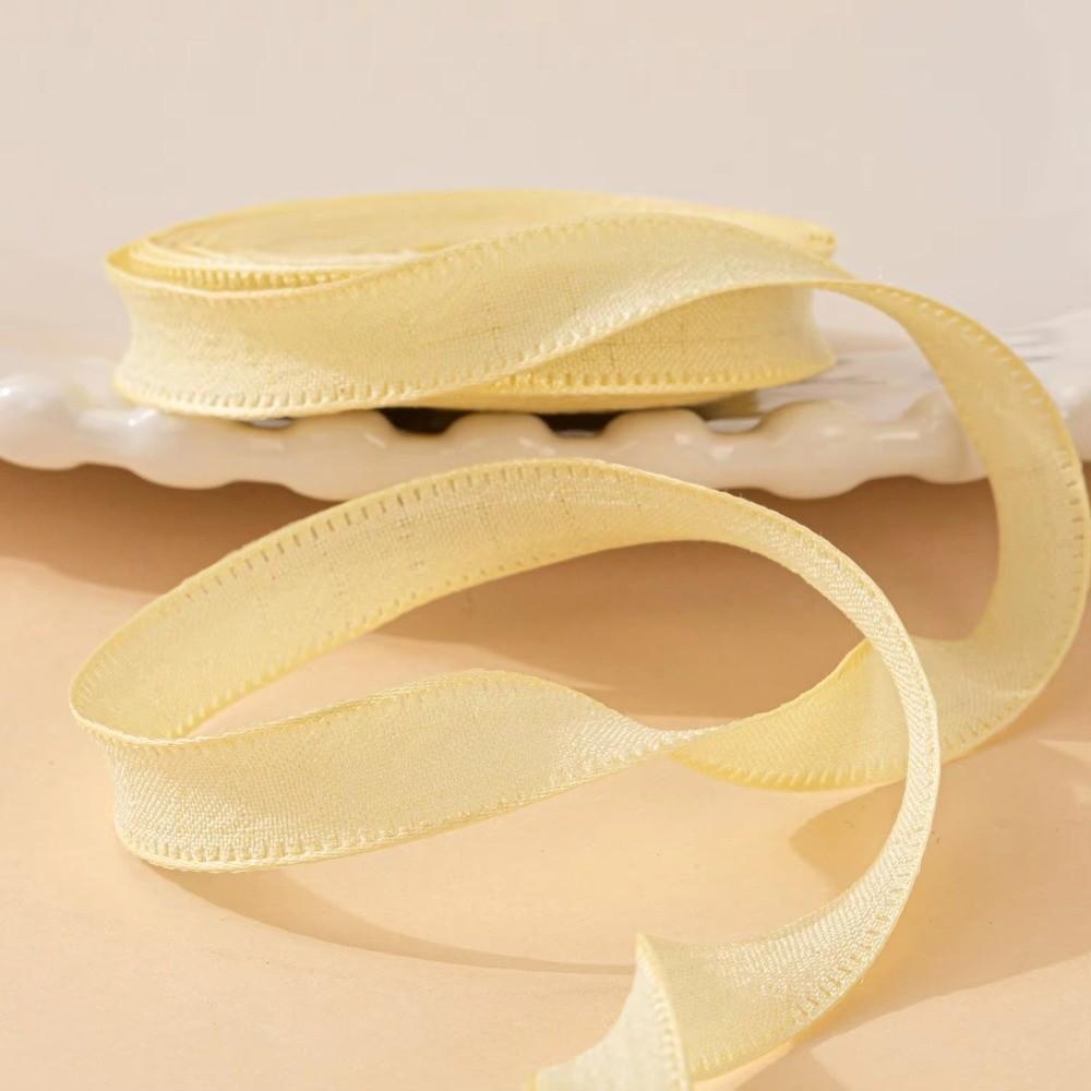 1Roll 10 Yards Gift Box Wrapping Ribbons 1CM Flower Envelopes Ribbons Creative Wrinkle Ribbons