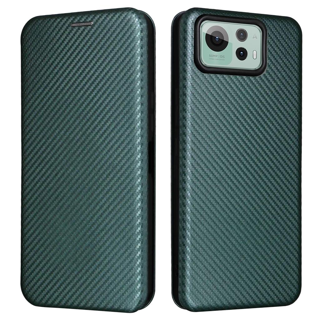 Pro Asus Zenfone 12 Ultra 5G Pouzdro Textura karbonových vláken Odolné proti pádu PU kůže Kryt na telefon