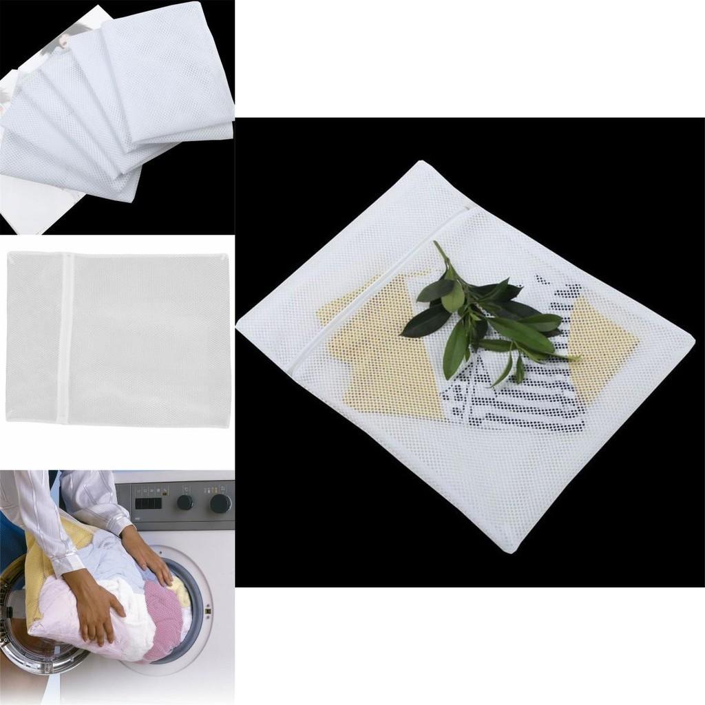Large Size Laundry Net Zipper Washing Bag For Delicate Clothes 50x60cm Mesh Fabric