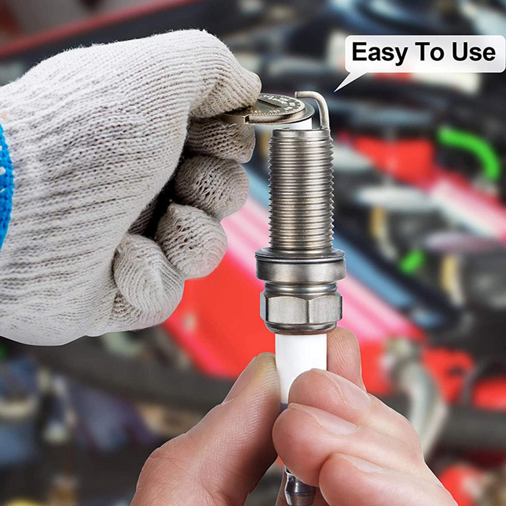 Zündkerzenwerkzeug Zündkerzenlehre Messwerkzeug Draht Zündkerzenlehrenwerkzeug Zubehör Skaliert von 0,020 bis 0,100 Zoll(0.6-2.4mm)